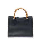 Handbag Vintage Medium Bamboo Diana Tote Black Grained Calfskin Leather