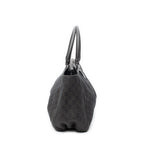 Shoulder Bag Large D-Ring Abbey Zip Tote Dark Brown Monogrammed Denim Canvas
