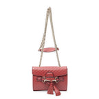 Shoulder Bag Small Emily Chain Bag Red Microguccissima Leather