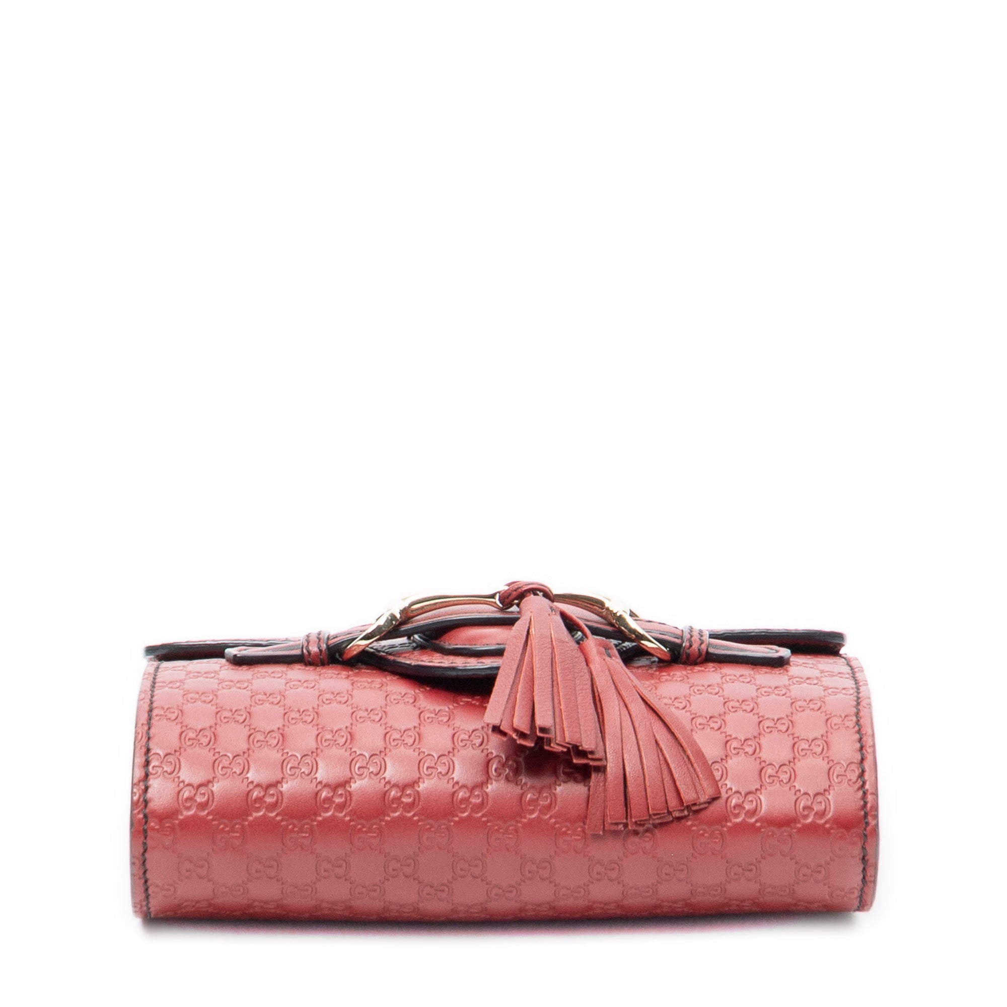Shoulder Bag Small Emily Chain Bag Red Microguccissima Leather