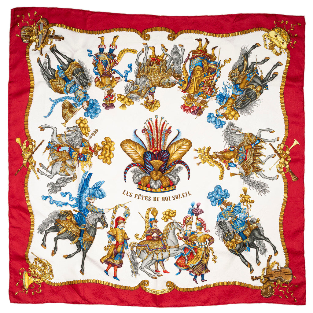 Scarf Scarf Red 100% Jacquard Silk