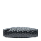 Shoulder Bag Victoire Chain Clutch Black Quilted Calfskin Leather