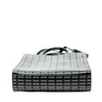 Shoulder Bag Small Vertical Cabas Black Logo Print Leather