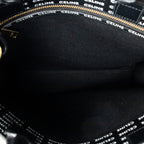 Shoulder Bag Small Vertical Cabas Black Logo Print Leather