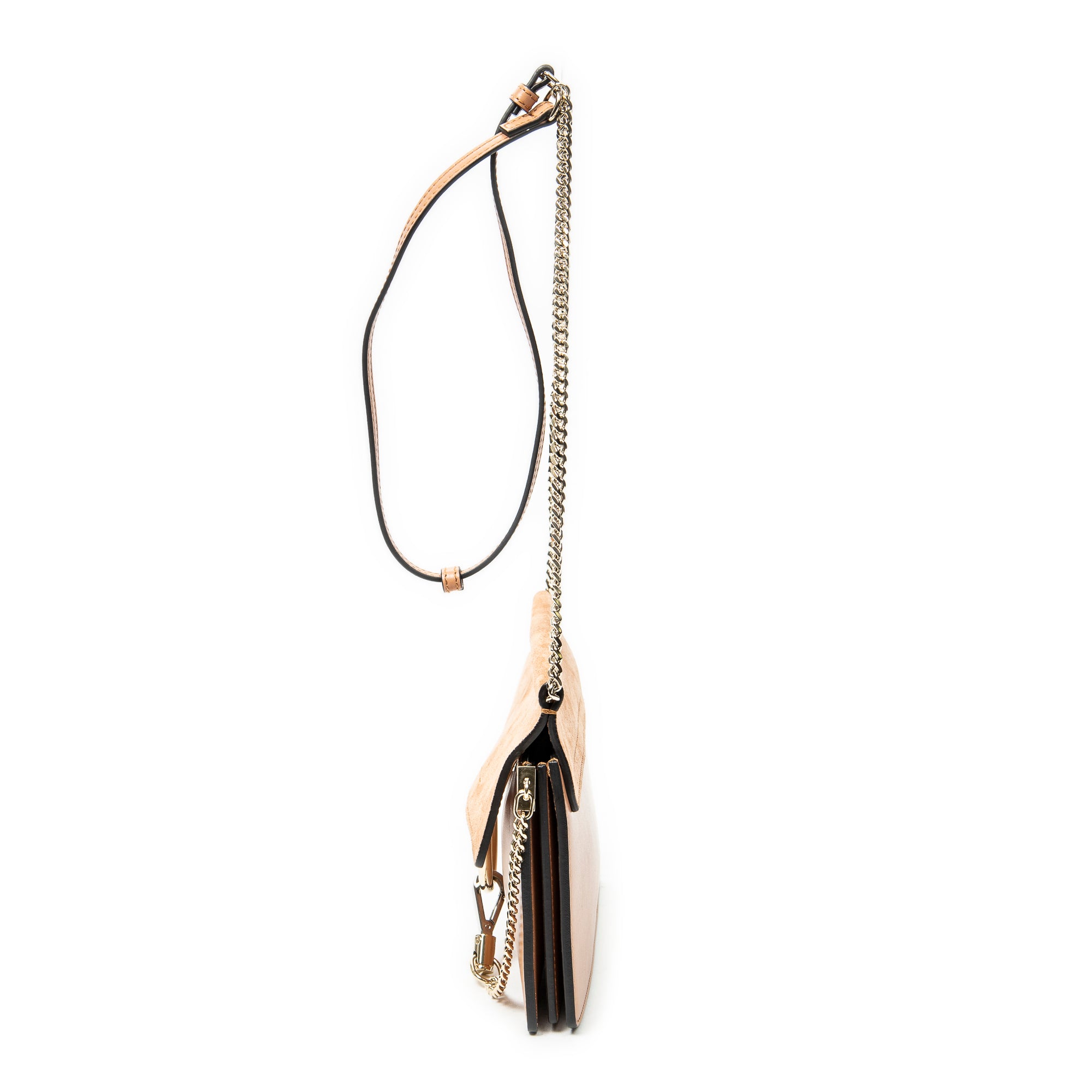 Shoulder Bag Mini Faye Chain Bag Peach Calfskin Leather