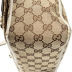 Shoulder Bag Abbey Pocket Tote Ivory Monogrammed Canvas