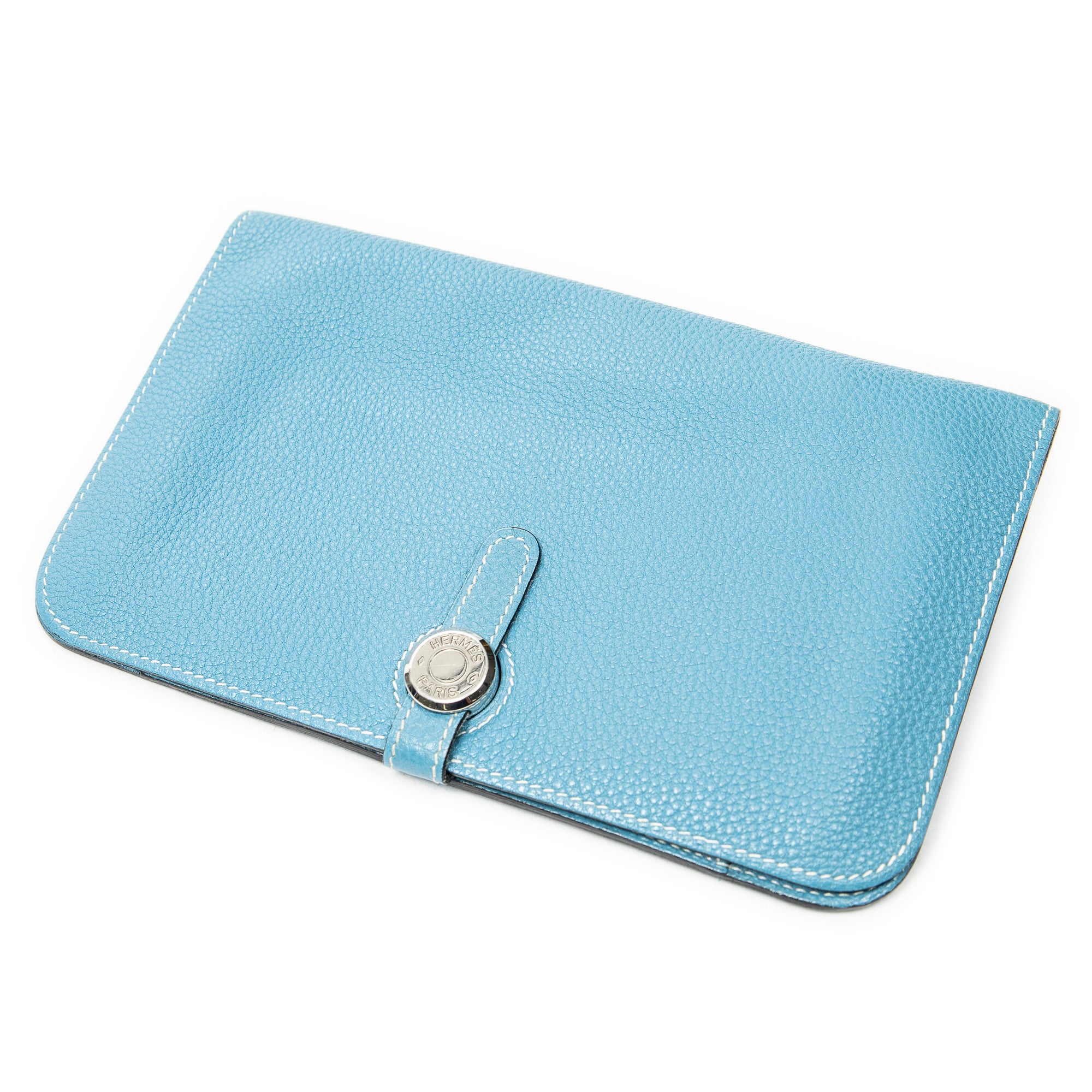 Wallet Dogon Duo Wallet Blue Jean Togo Leather