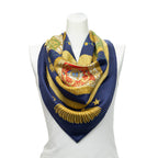 Scarf Scarf Navy 100% Twill Silk