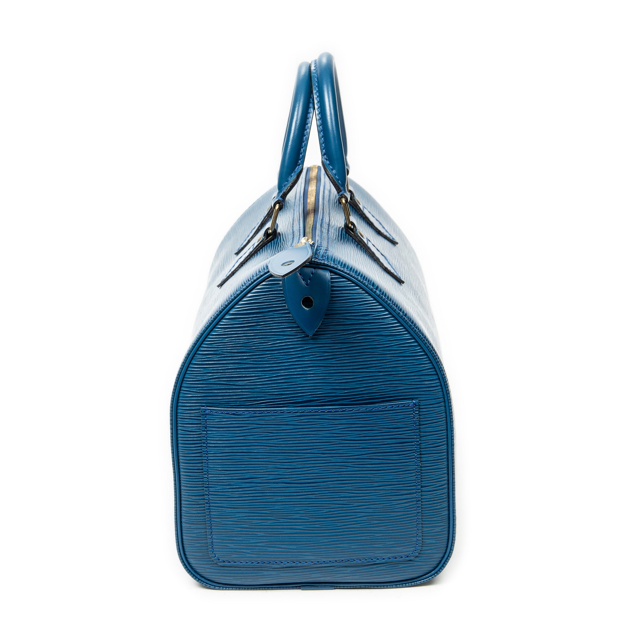 Handbag Speedy 30 Blue Epi