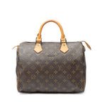 Handbag Speedy 30 Brown Monogram Canvas