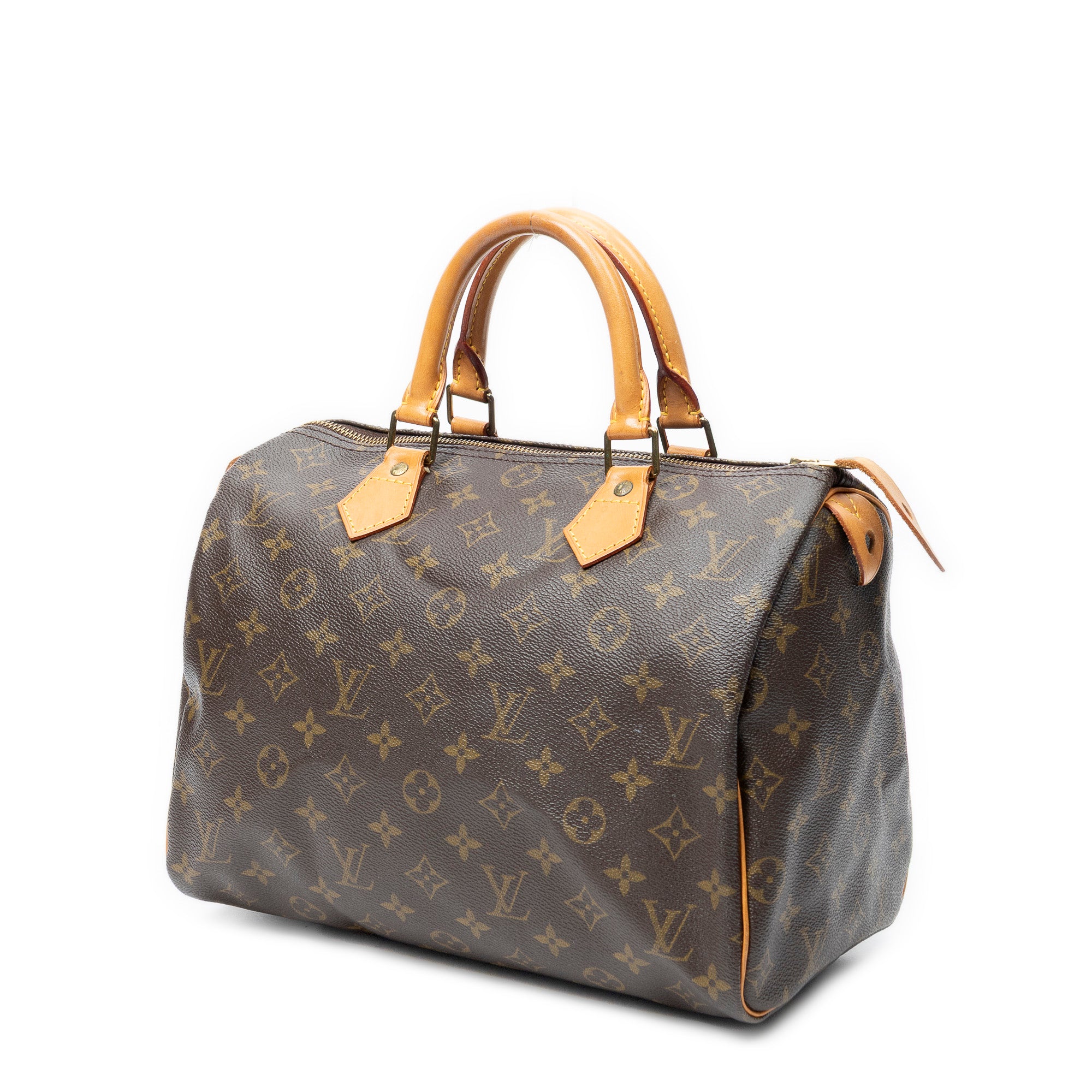 Handbag Speedy 30 Brown Monogram Canvas