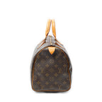 Handbag Speedy 30 Brown Monogram Canvas