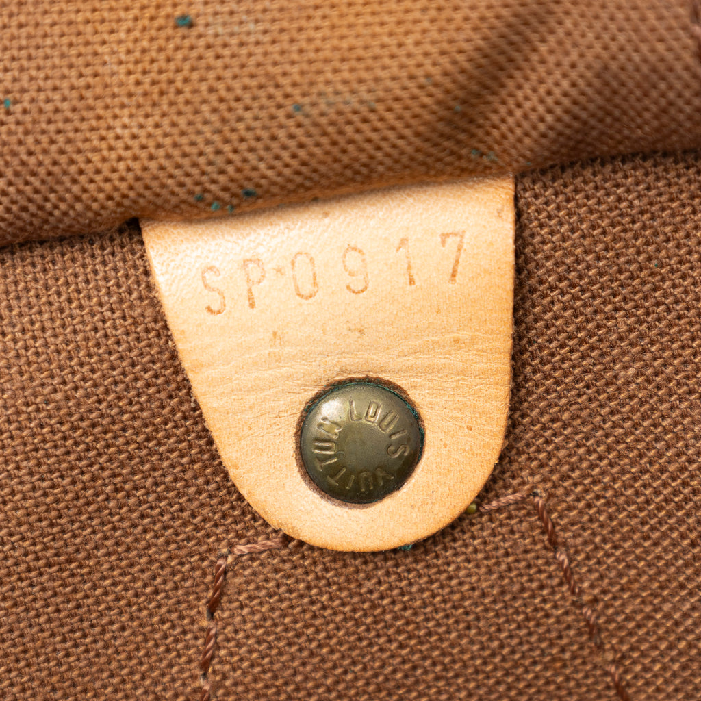 Handbag Speedy 30 Brown Monogram Canvas