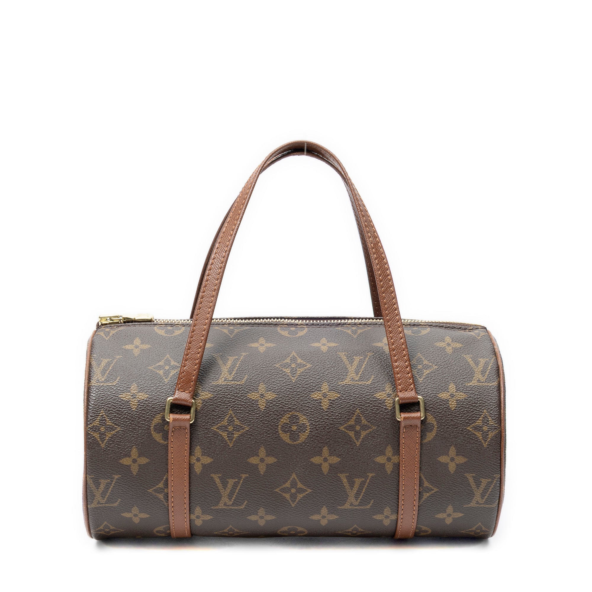 Handbag Papillon 26 Brown Monogram Canvas