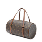 Handbag Papillon 26 Brown Monogram Canvas
