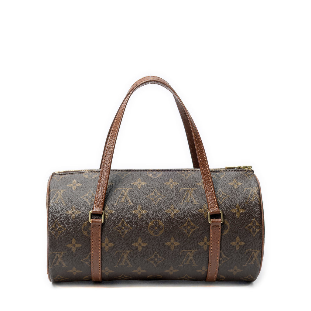 Handbag Papillon 26 Brown Monogram Canvas