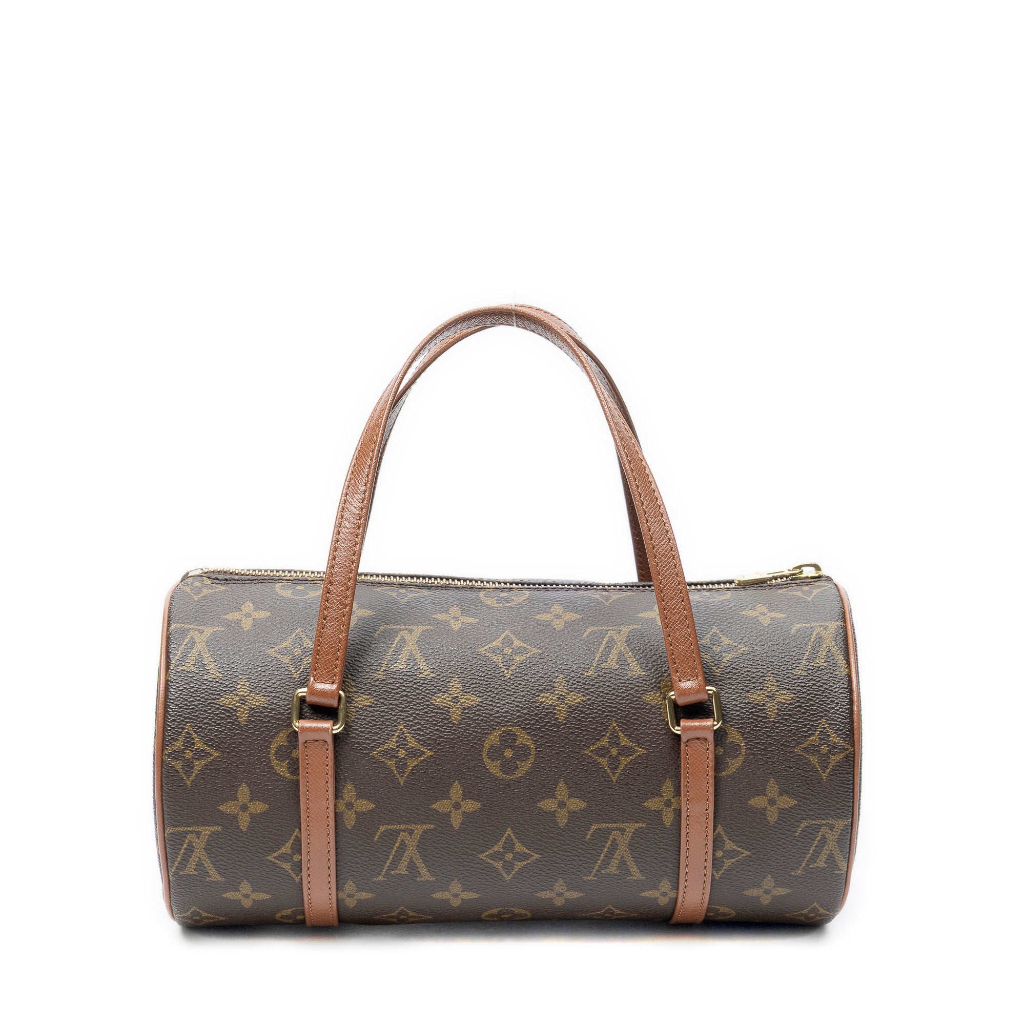 Handbag Papillon 26 Brown Monogram Canvas