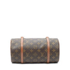 Handbag Papillon 26 Brown Monogram Canvas