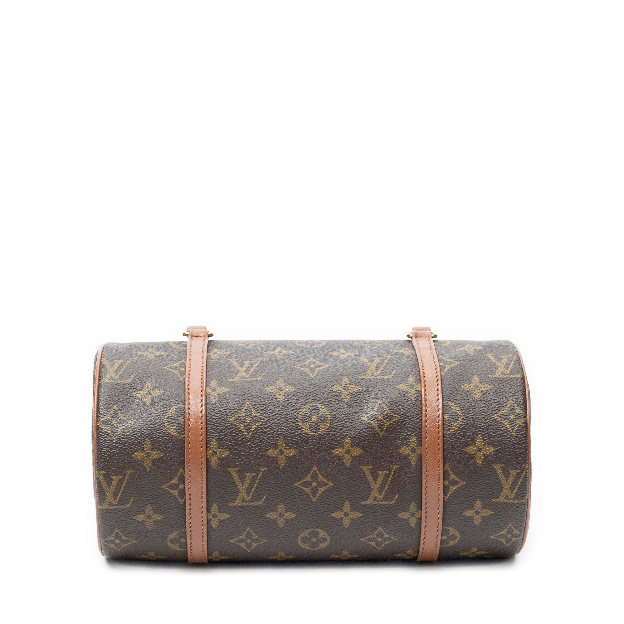 Handbag Papillon 26 Brown Monogram Canvas