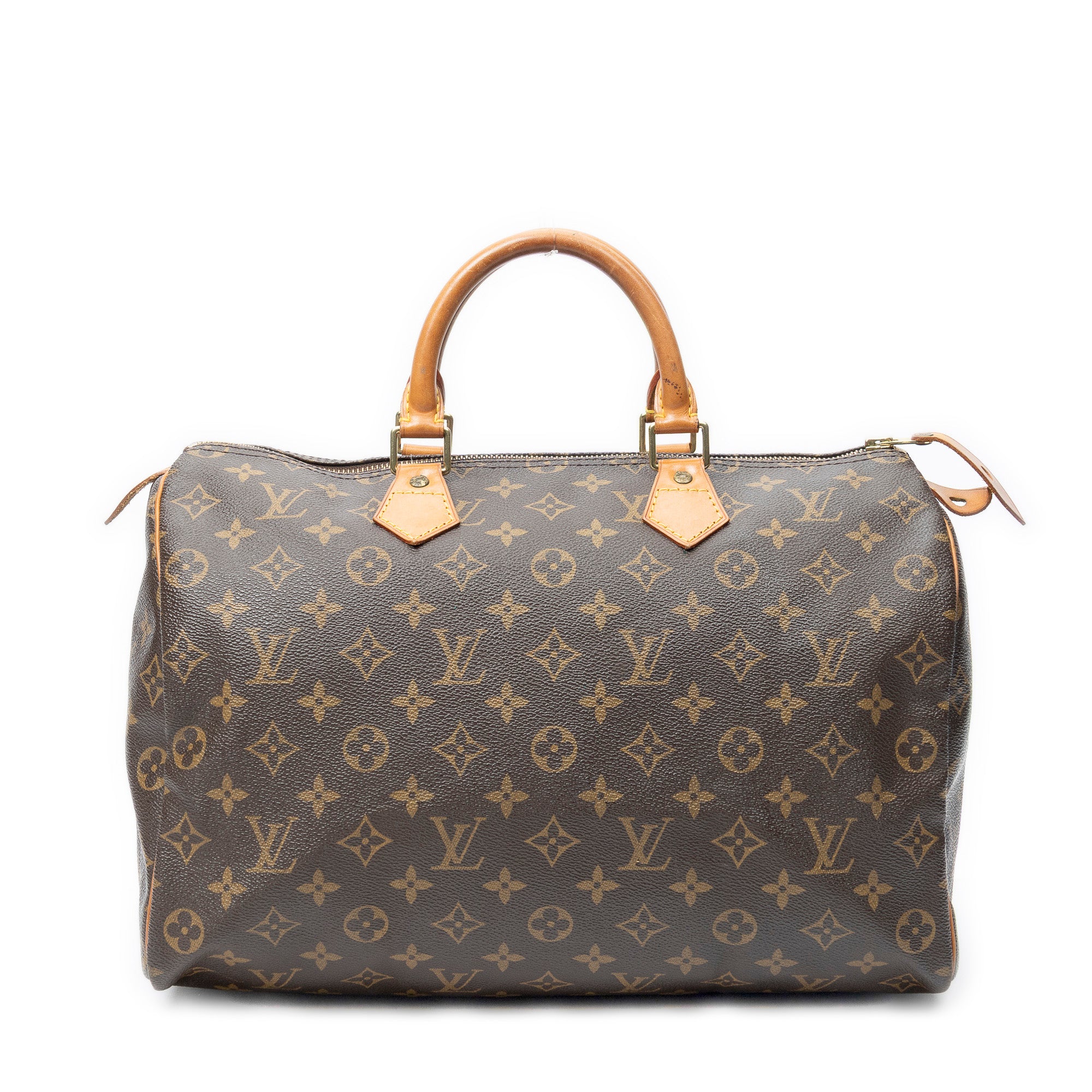 Handbag Speedy 35 Brown Monogram Canvas