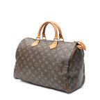 Handbag Speedy 35 Brown Monogram Canvas