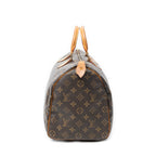 Handbag Speedy 35 Brown Monogram Canvas