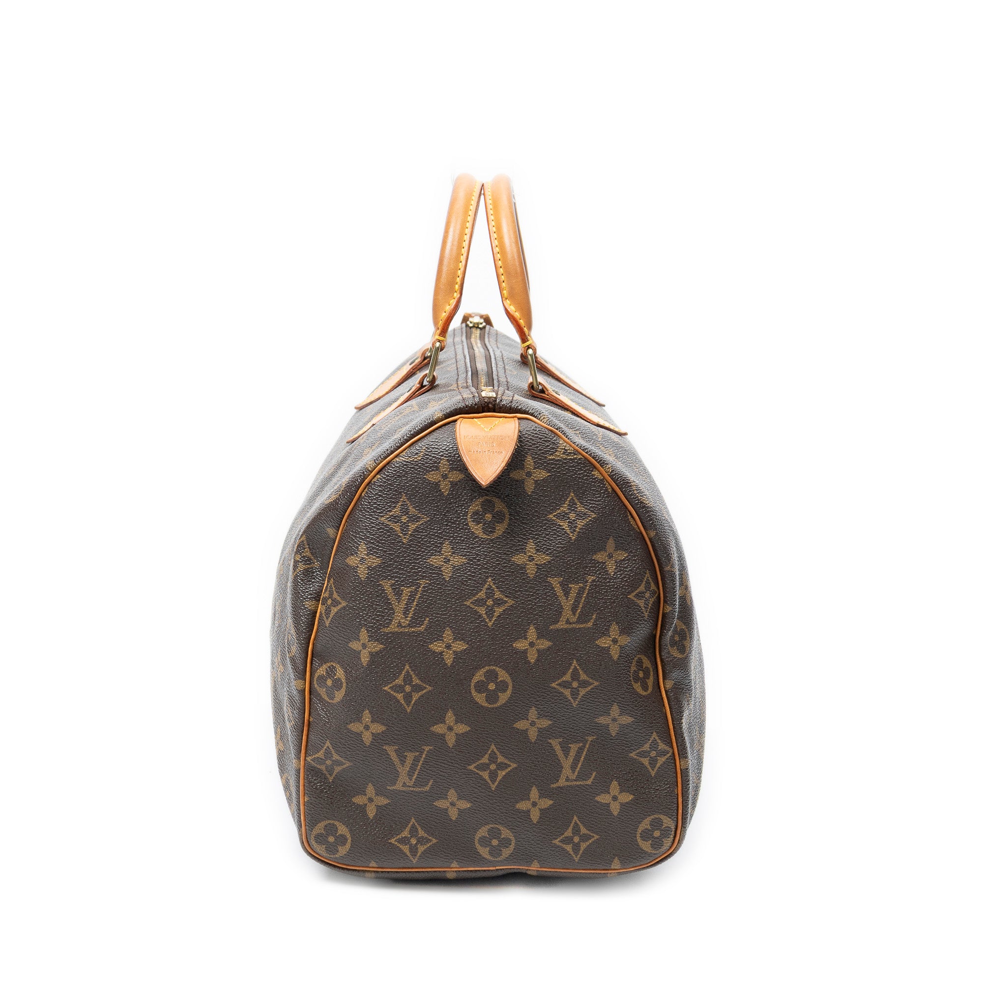 Handbag Speedy 35 Brown Monogram Canvas
