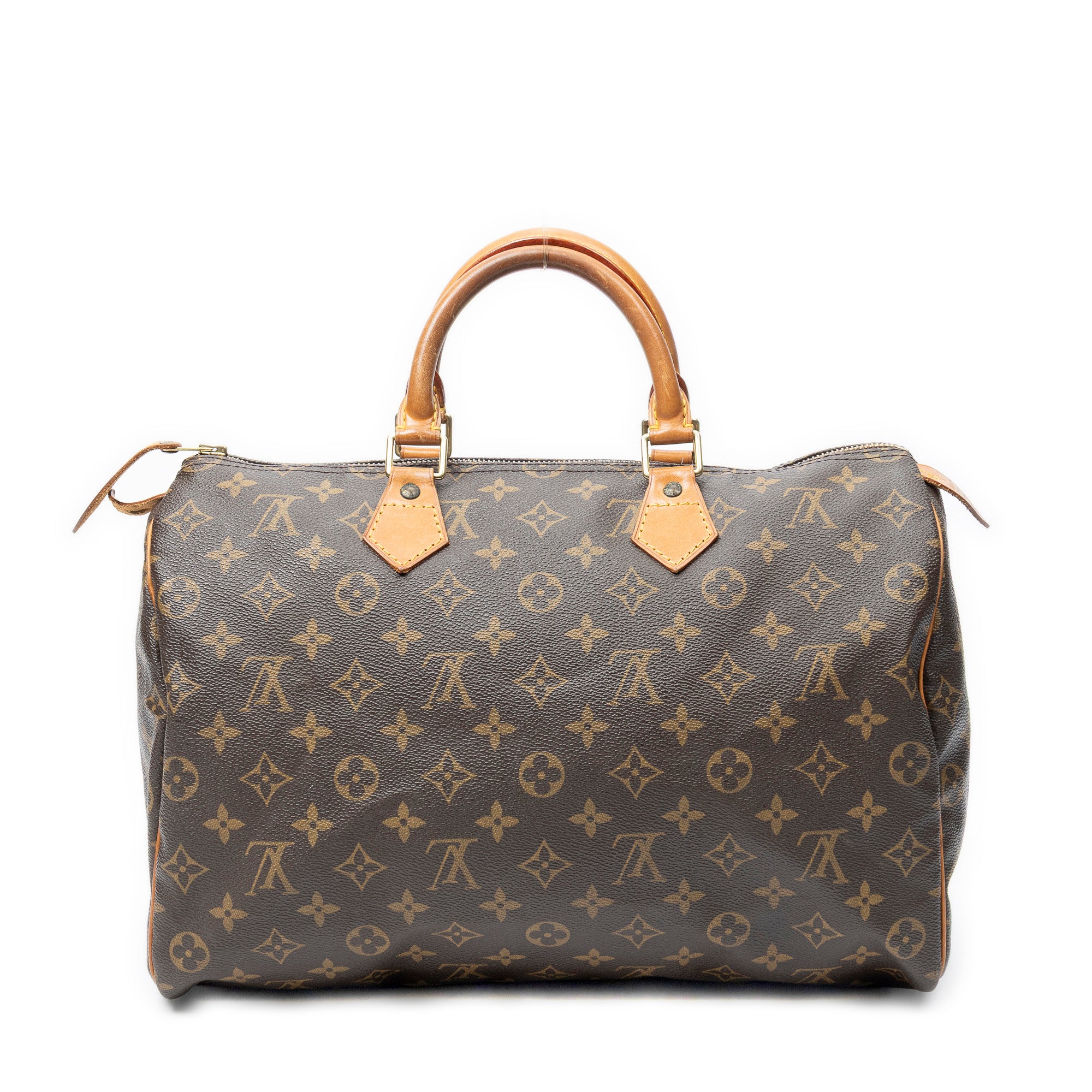 Handbag Speedy 35 Brown Monogram Canvas