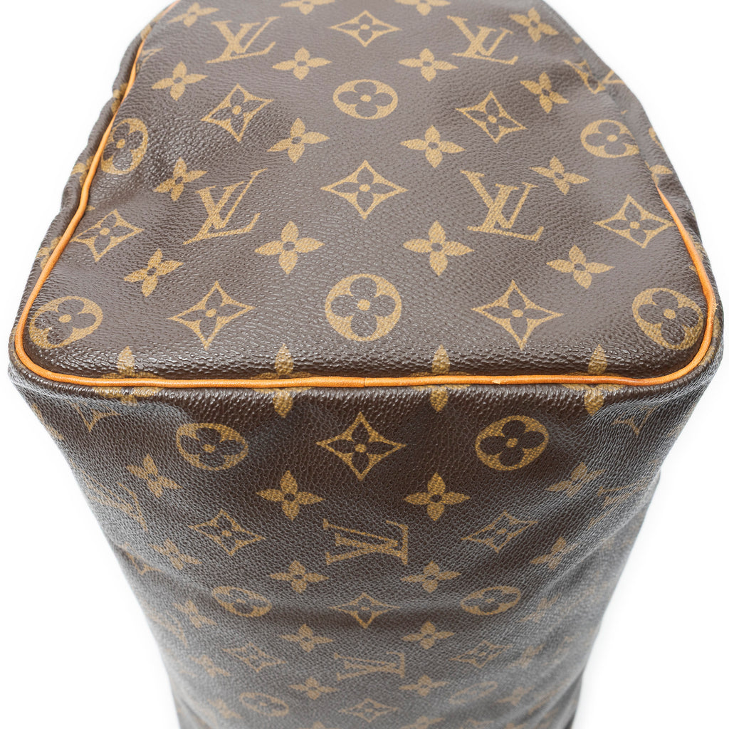 Handbag Speedy 35 Brown Monogram Canvas
