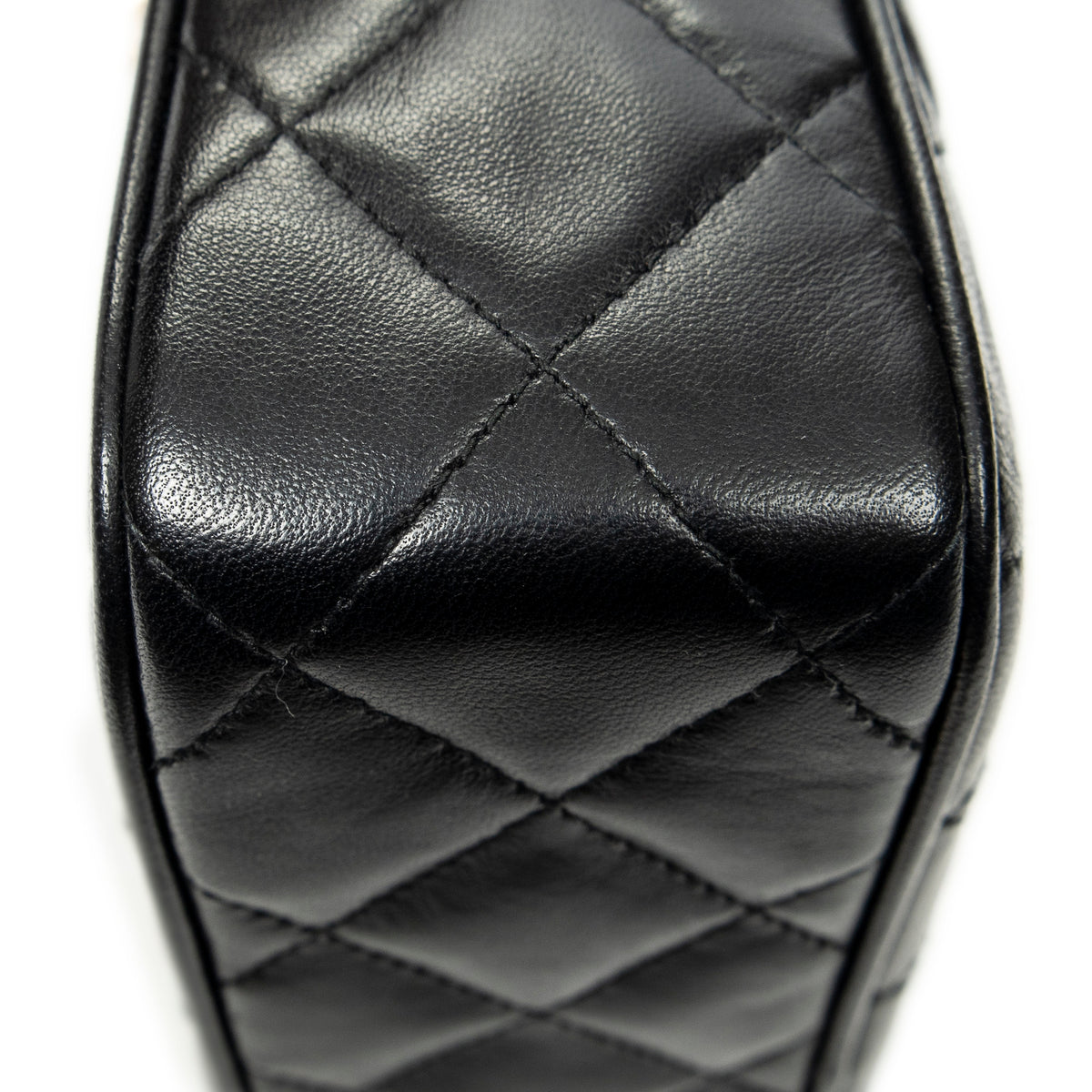 Shoulder Bag CC Tassel Camera Bag Black Quilted Lambskin Leather