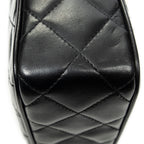 Shoulder Bag CC Tassel Camera Bag Black Quilted Lambskin Leather