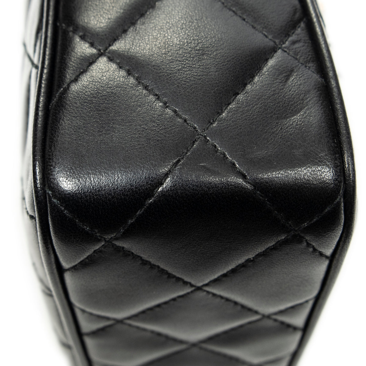 Shoulder Bag CC Tassel Camera Bag Black Quilted Lambskin Leather