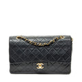 Shoulder Bag Classic Double Flap 26 Black Quilted Lambskin Leather