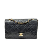 Shoulder Bag Classic Double Flap 26 Black Quilted Lambskin Leather