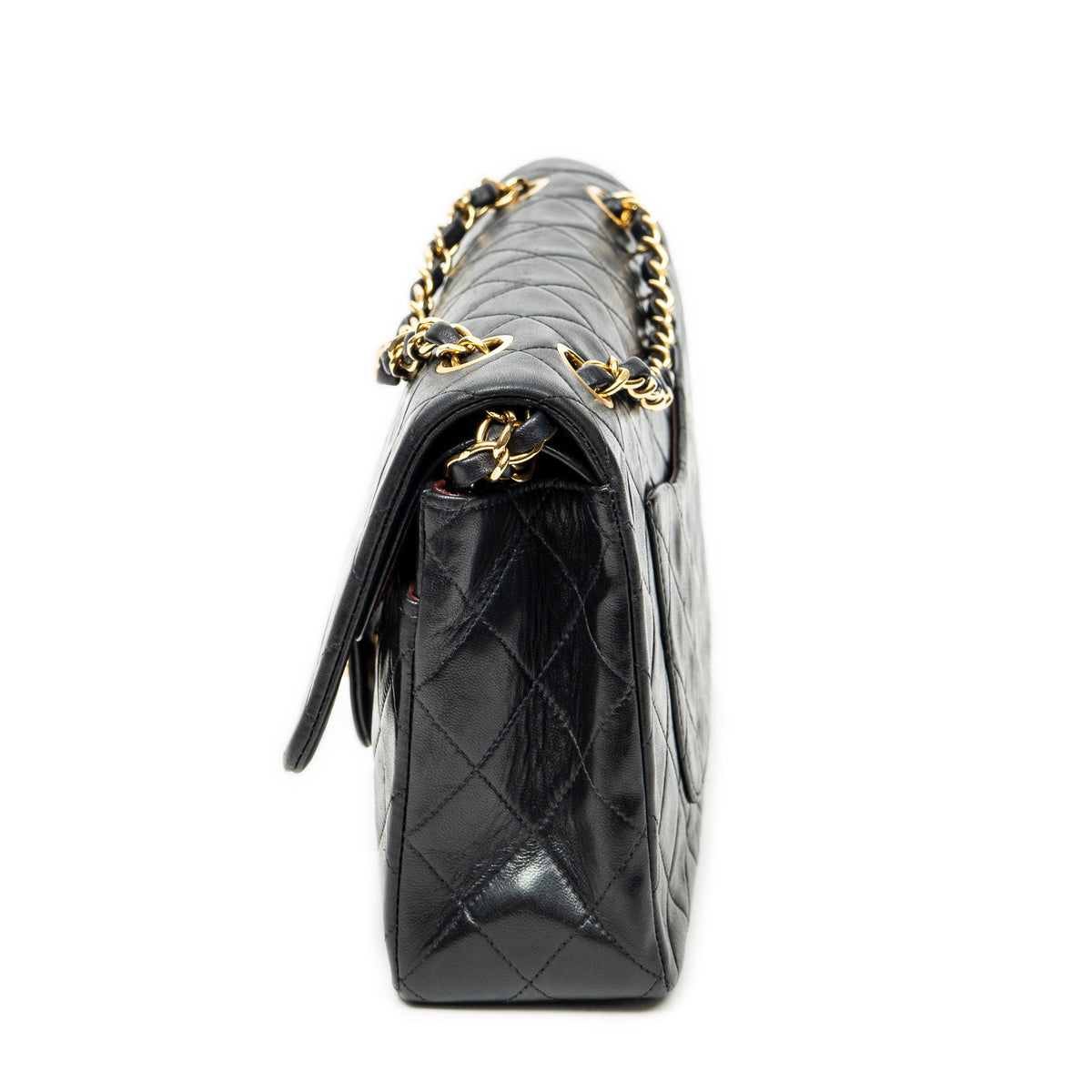 Shoulder Bag Classic Double Flap 26 Black Quilted Lambskin Leather