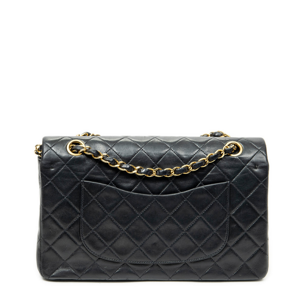 Shoulder Bag Classic Double Flap 26 Black Quilted Lambskin Leather
