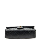 Shoulder Bag Classic Double Flap 26 Black Quilted Lambskin Leather