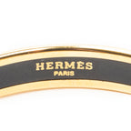 Bracelet Enamel Bangle PM Blue Gold Plated