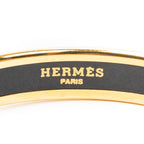 Bracelet Enamel Bangle PM Blue Gold Plated