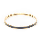 Bracelet Enamel Bangle TPM Navy Gold Plated