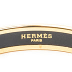 Bracelet Enamel Bangle PM Navy Gold Plated