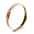 Bracelet Enamel Bangle PM Red Gold Plated