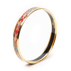 Bracelet Enamel Bangle PM Red Gold Plated
