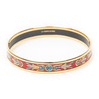 Bracelet Enamel Bangle PM Red Gold Plated