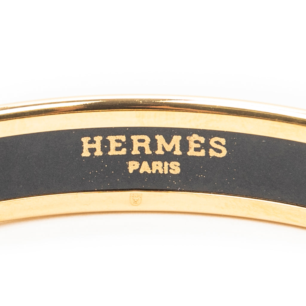 Bracelet Enamel Bangle PM Red Gold Plated
