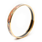 Bracelet Enamel Bangle PM Grey Gold Plated