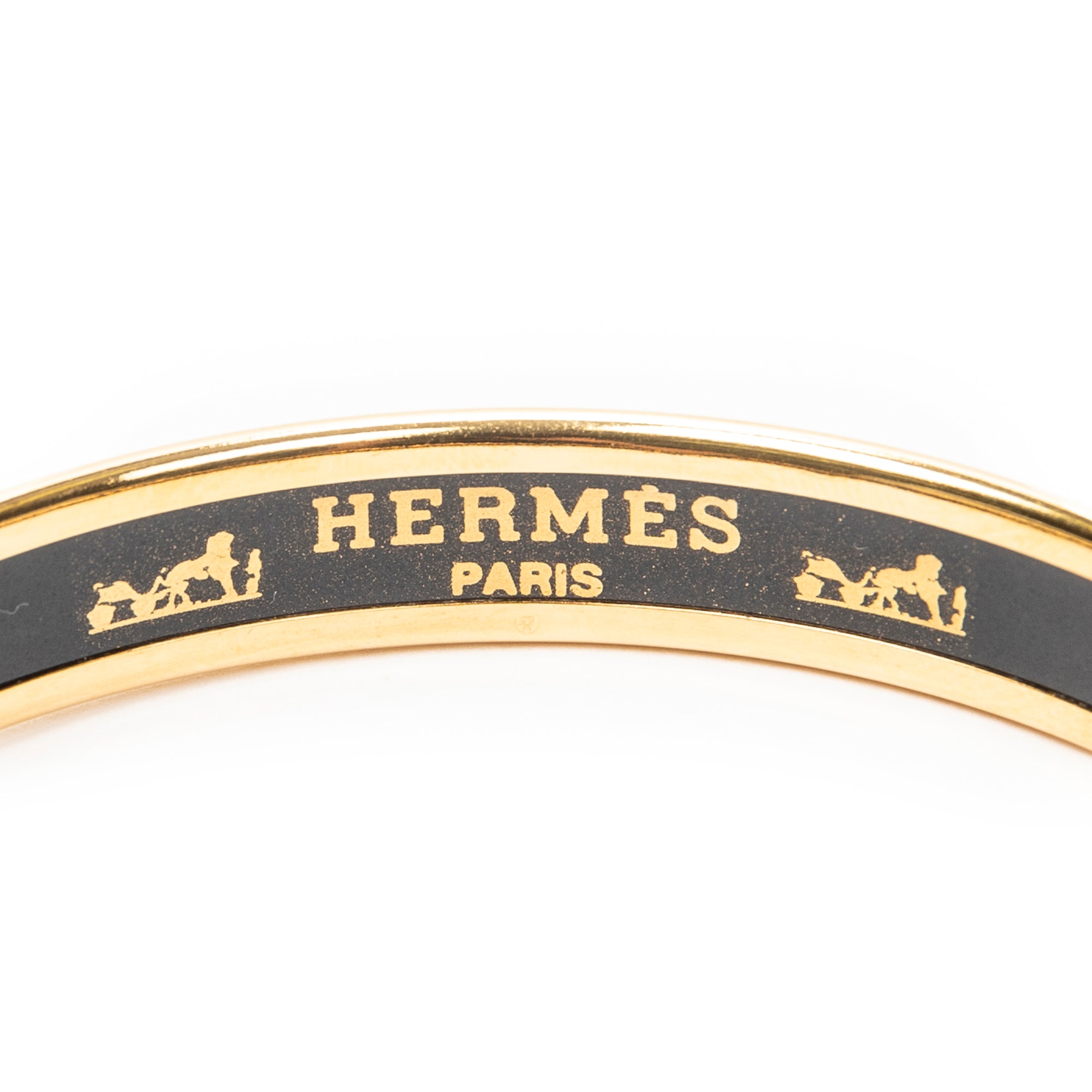 Bracelet Enamel Bangle PM Red Gold Plated
