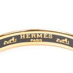 Bracelet Enamel Bangle PM Blue Gold Plated