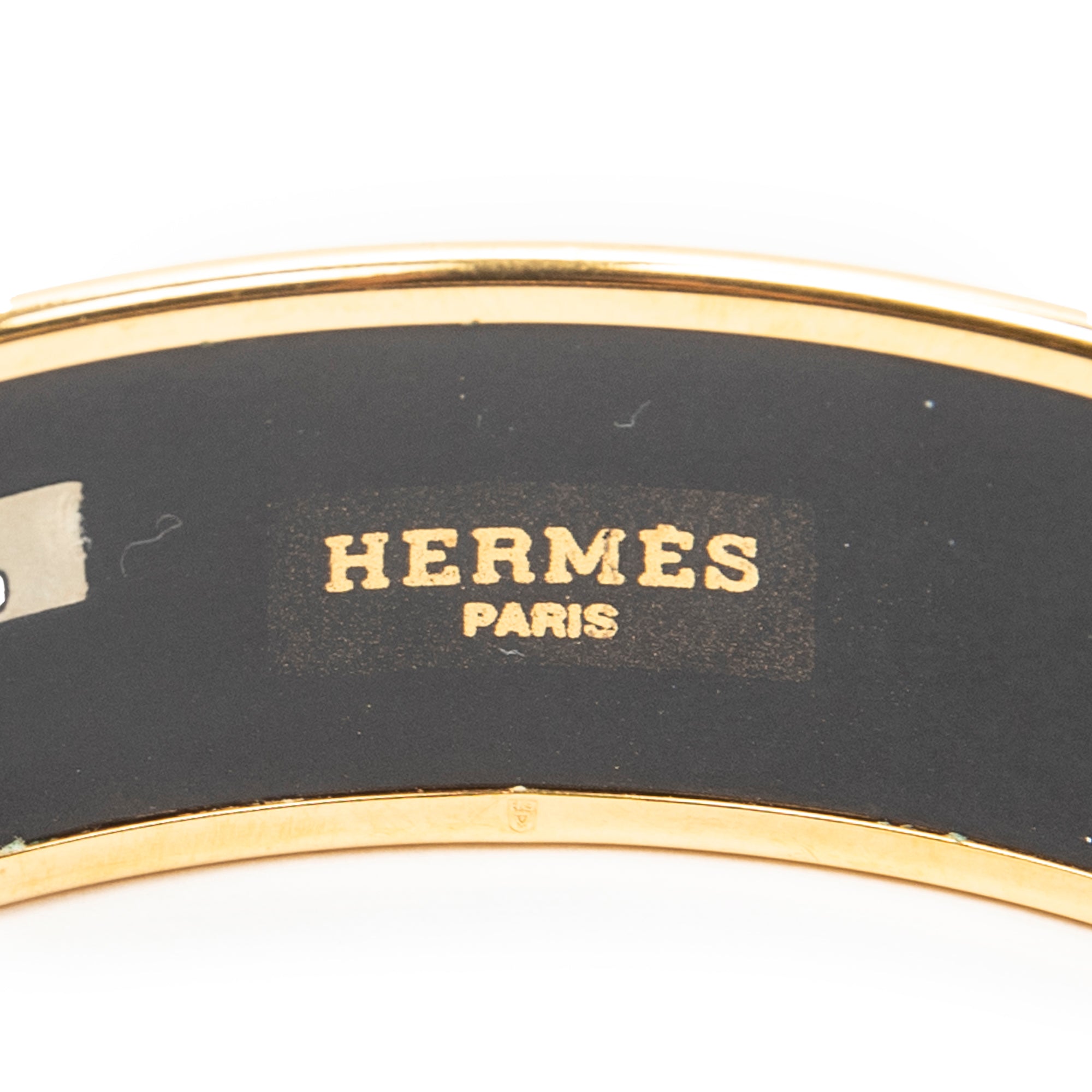 Bracelet Enamel Bangle MM Navy Gold Plated