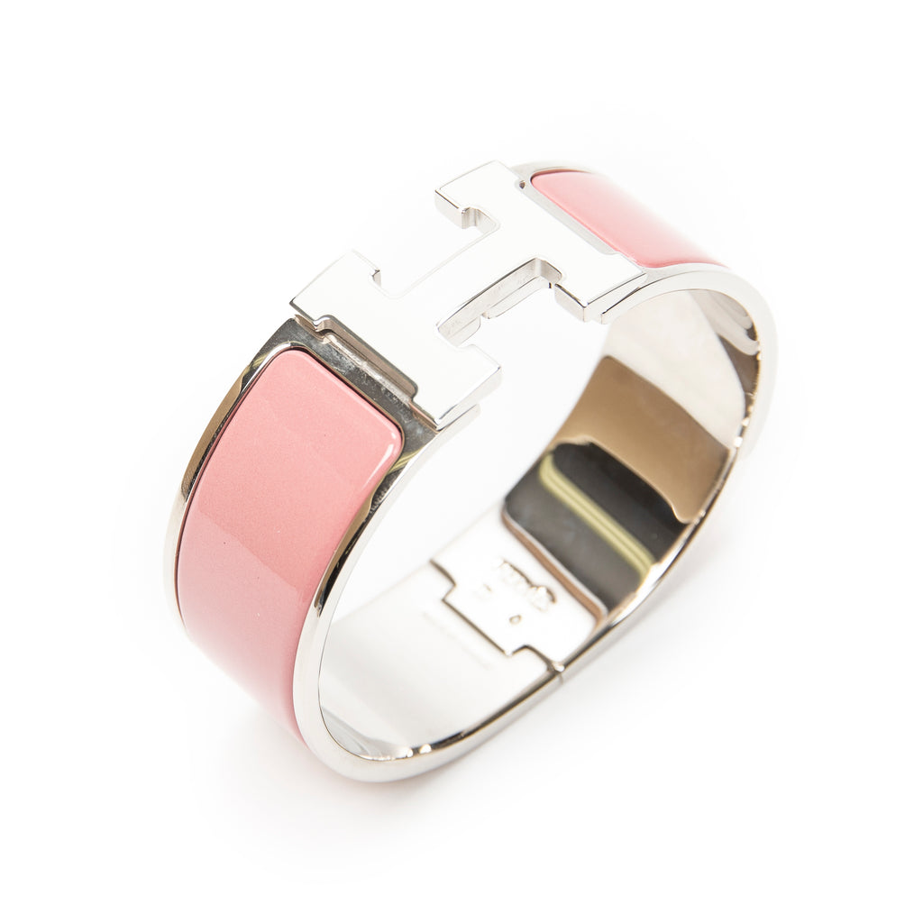 Bracelet Clic Clac H Bracelet GM Light Pink Silver Plated